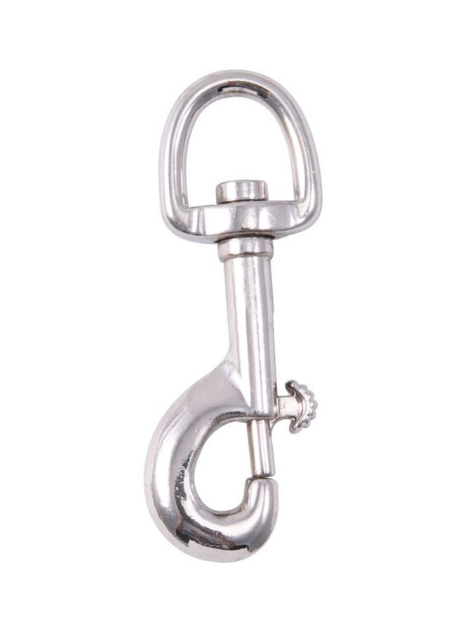 هيلمان قفل مزود بكباسة للإغلاق وفتحة دائرية فضي