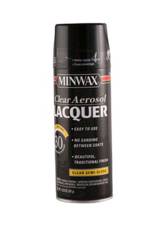 Minwax Aerosol Lacquer Clear Semi-Gloss 347grams 