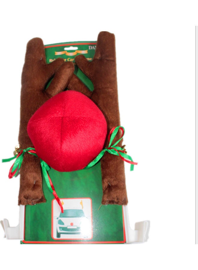 بيوينتي زينة احتفالية للسيارة بني/أحمر/أخضر 43 x 14سم - Image 1