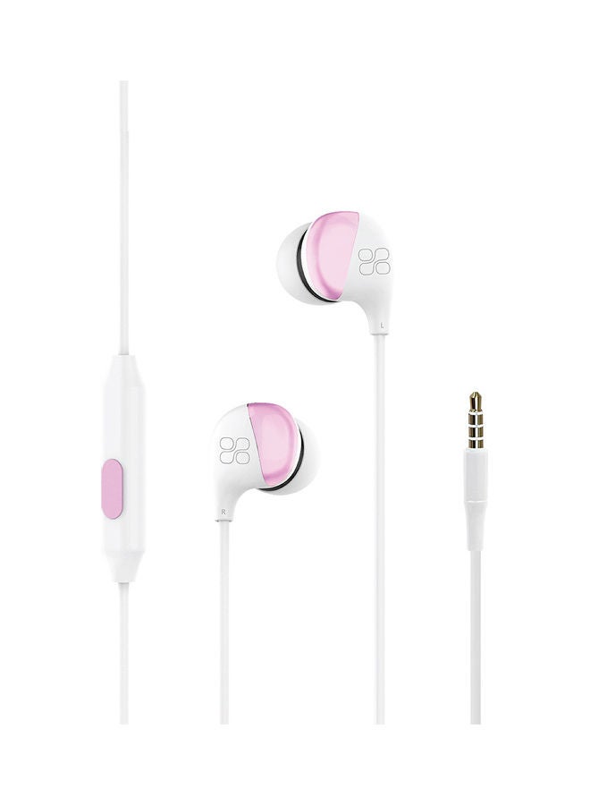PROMATE In-Ear Wired Headphones, Premium Sound High Fidelity Headphones with Dynamic HD Drivers, Built-in Microphones, 1.2m Cable and In-Line Control for iPhone,Samsung,Pc,iPod,iPad,Comet White - Image 1