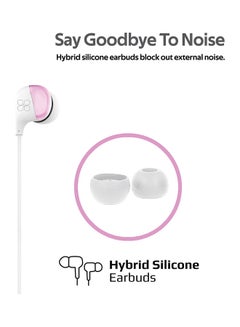 PROMATE In-Ear Wired Headphones, Premium Sound High Fidelity Headphones with Dynamic HD Drivers, Built-in Microphones, 1.2m Cable and In-Line Control for iPhone,Samsung,Pc,iPod,iPad,Comet White  - Image 3