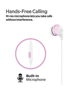 PROMATE In-Ear Wired Headphones, Premium Sound High Fidelity Headphones with Dynamic HD Drivers, Built-in Microphones, 1.2m Cable and In-Line Control for iPhone,Samsung,Pc,iPod,iPad,Comet White  - Image 4