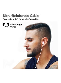 PROMATE In-Ear Wired Headphones, Premium Sound High Fidelity Headphones with Dynamic HD Drivers, Built-in Microphones, 1.2m Cable and In-Line Control for iPhone,Samsung,Pc,iPod,iPad,Comet White  - Image 5
