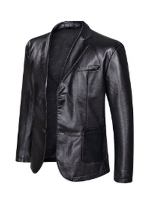 Men's Leather Stylish Jacket black