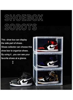 Side Open High Quality Stackable And Versatile Shoe Storage Organizer Transparent 36x29x22cm