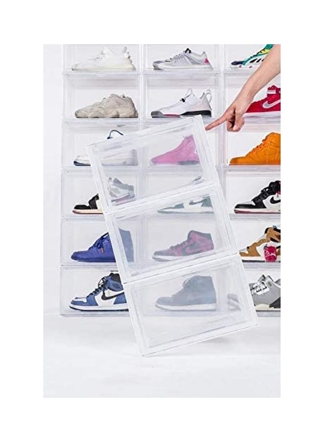 Lushh - Side Open High Quality Stackable And Versatile Shoe Storage Organizer Transparent 36x29x22cm - Image 1