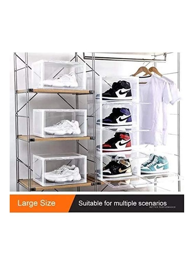 Lushh - Side Open High Quality Stackable And Versatile Shoe Storage Organizer Transparent 36x29x22cm - Image 1