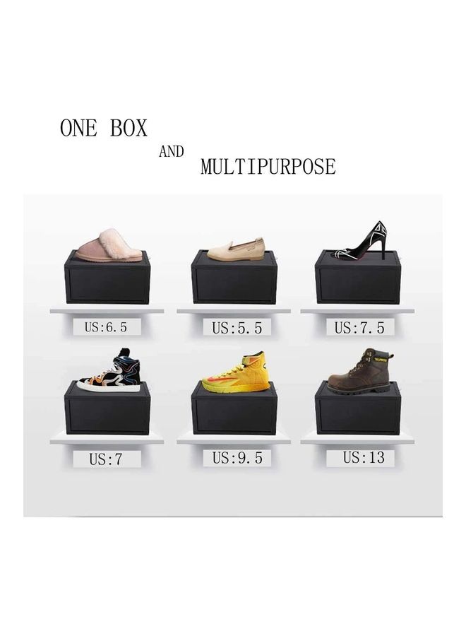 Lushh - Side Open High Quality Stackable And Versatile Shoe Storage Organizer Transparent 36x29x22cm - Image 1