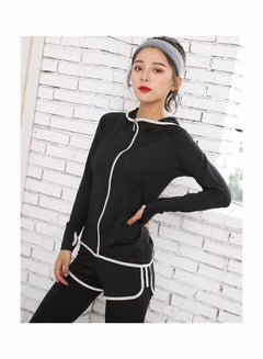 5-Piece Fitness Sports Tracksuit white