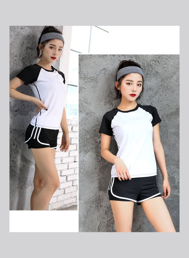 Lucky - 5-Piece Fitness Sports Tracksuit white - Image 1