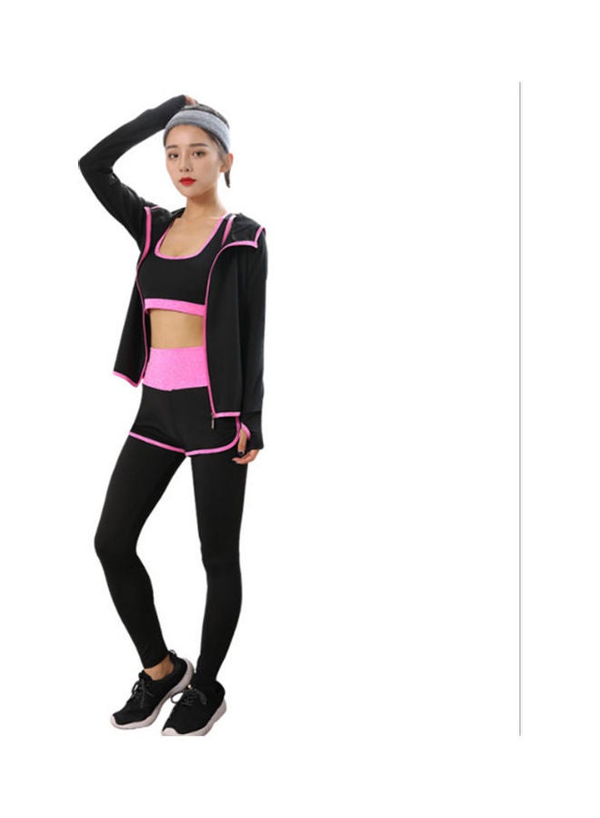 Lucky 5-Piece Sportswear Yoga Clothing Set pink  - Image 3