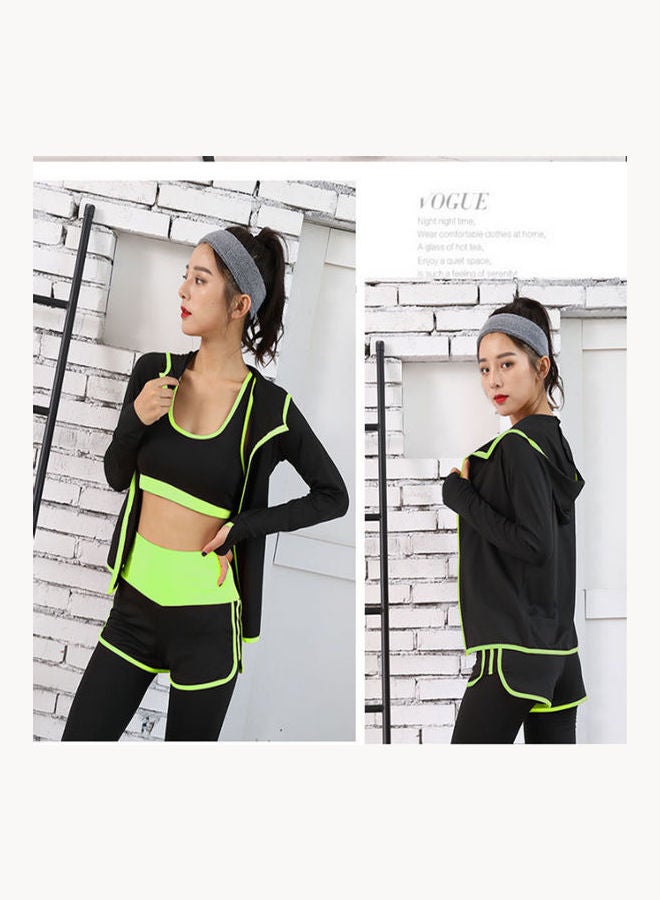 Lucky 5-Piece Women Sports Suit green  - Image 2