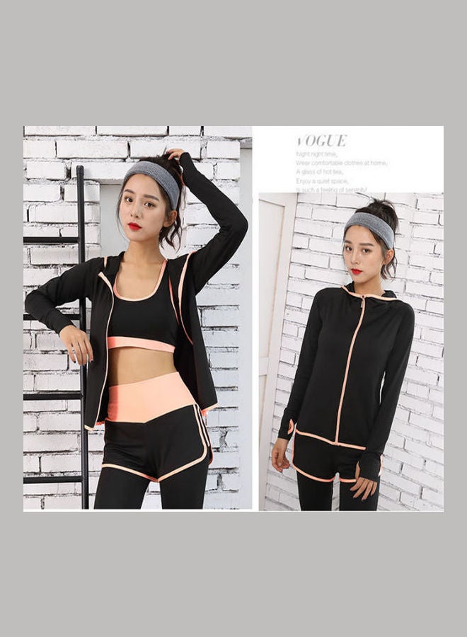 Lucky 5-Piece Yoga Sport Suit orange  - Image 2