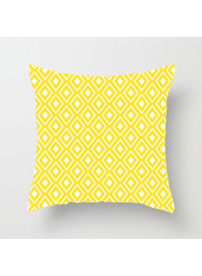 Beauenty Printed Pillow Cover Yellow/Beige 45x45cm 