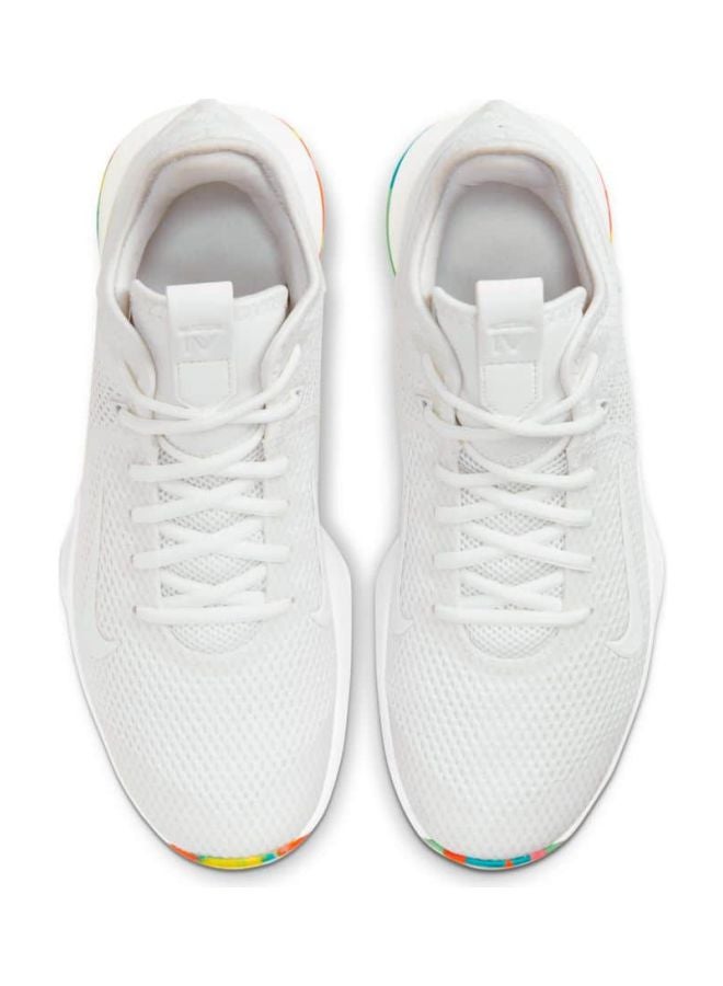 Nike - Men's LeBron Witness 4 Basketball Shoes Summit White/Opti Yellow - Image 1