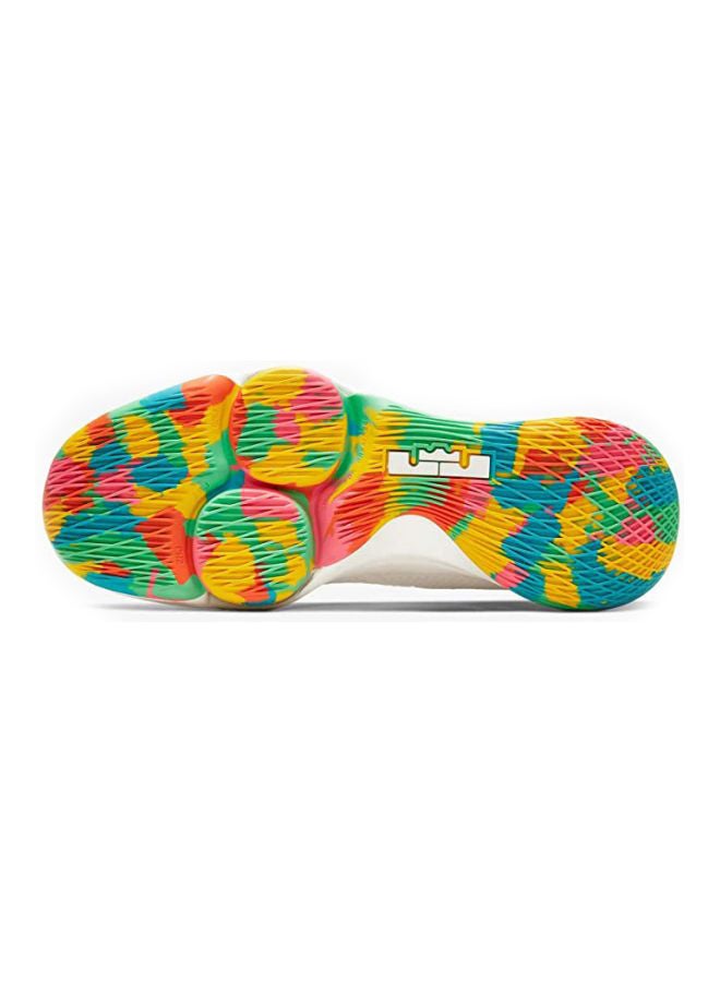 Nike - Men's LeBron Witness 4 Basketball Shoes Summit White/Opti Yellow - Image 1