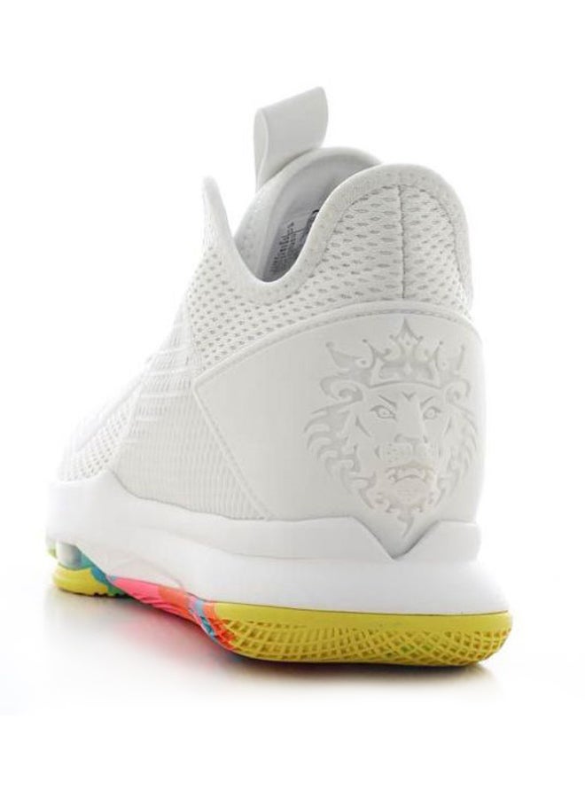 Nike - Men's LeBron Witness 4 Basketball Shoes Summit White/Opti Yellow - Image 1