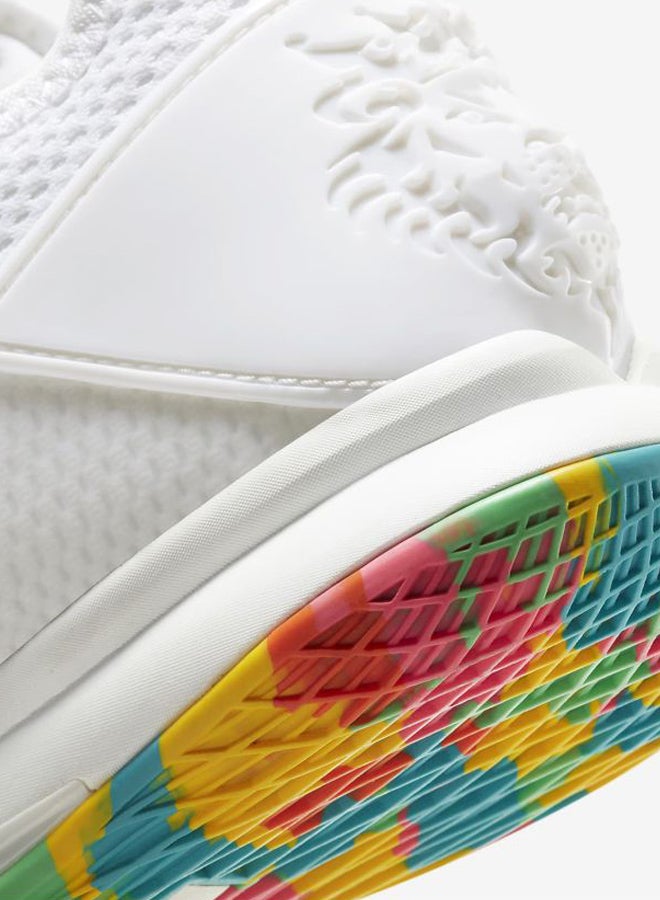Nike - Men's LeBron Witness 4 Basketball Shoes Summit White/Opti Yellow - Image 1