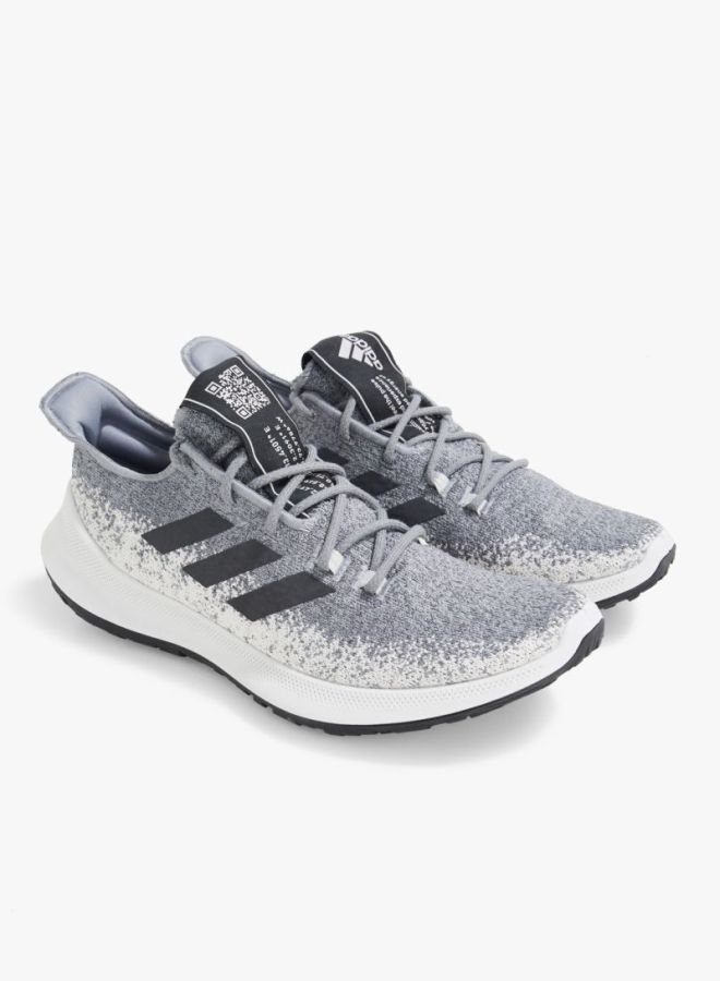 Adidas Men's Sensebounce+ Running Shoes Grey Three/Core Black/Grey Five - Image 1