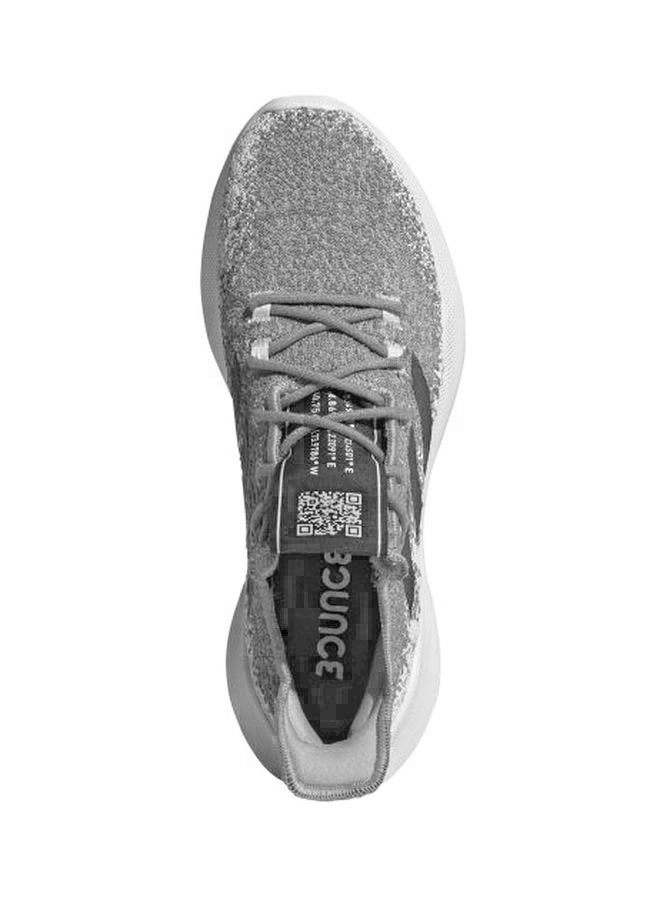 Adidas Men's Sensebounce+ Running Shoes Grey Three/Core Black/Grey Five - Image 3