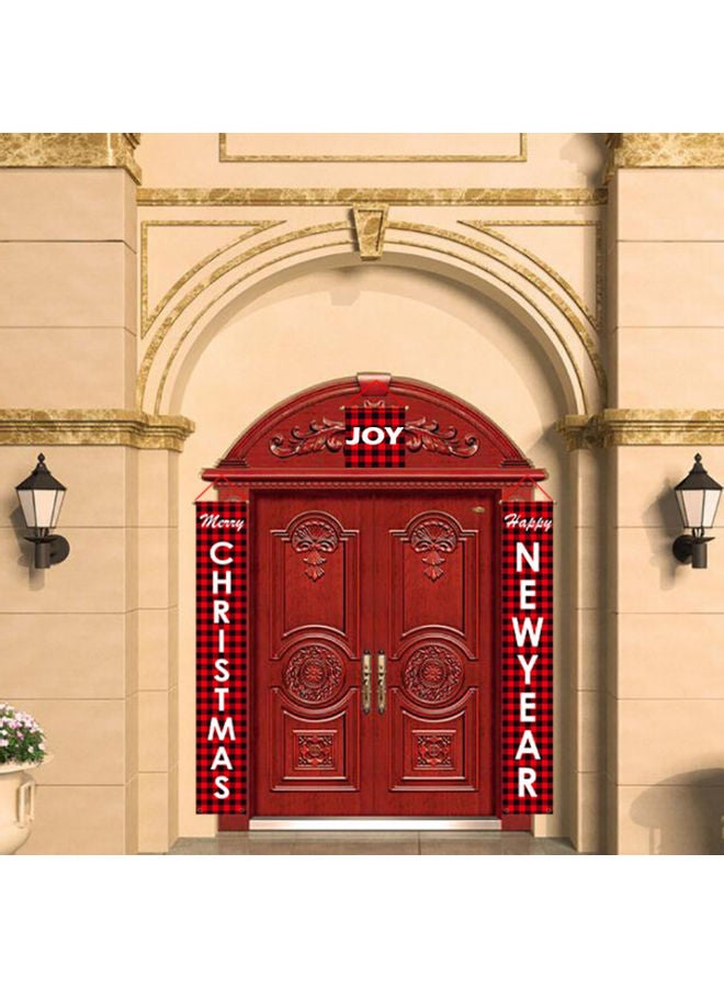 Beauenty 3-Piece Door Hanging Couplets Set Red/Black/White  - Image 2