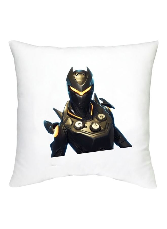 Fortnite Character Printed Decorative Cushion White/Black/Beige 16x16inch