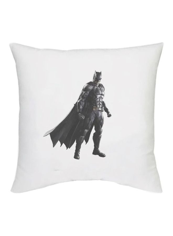 Batman Printed Decorative Cushion White/Black/Grey 16x16inch