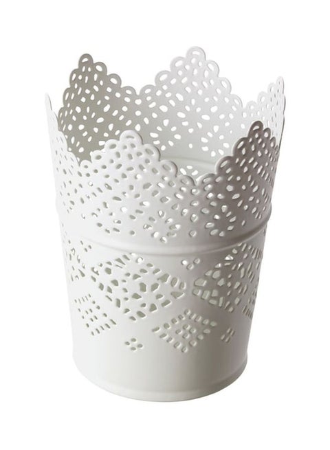 Decorative Candle Holder White 11cm