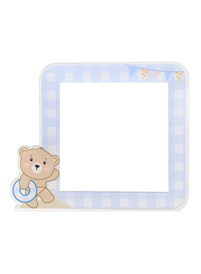 Bear Designed Decorative Switch Sticker Blue/Brown 15.5x12.5cm  - Image 1