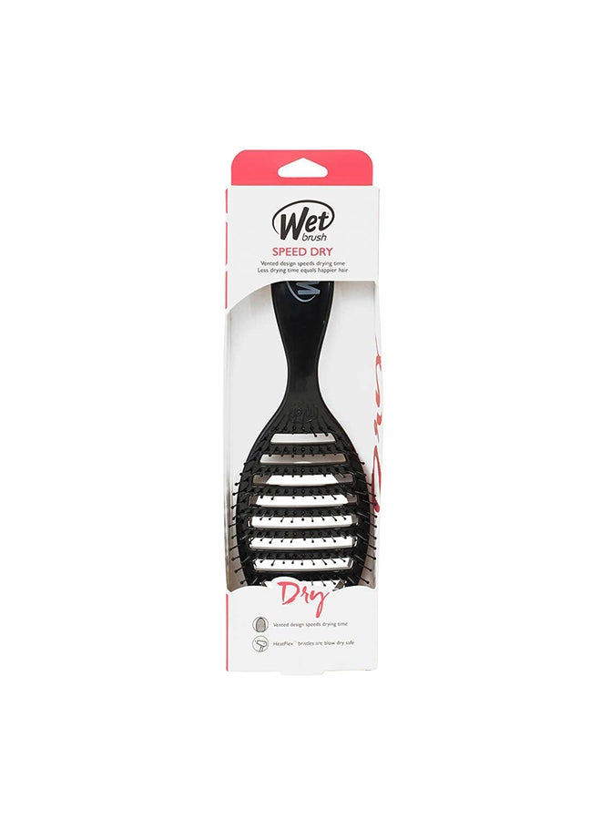 فرشاة شعر للتجفيف السريع أسود