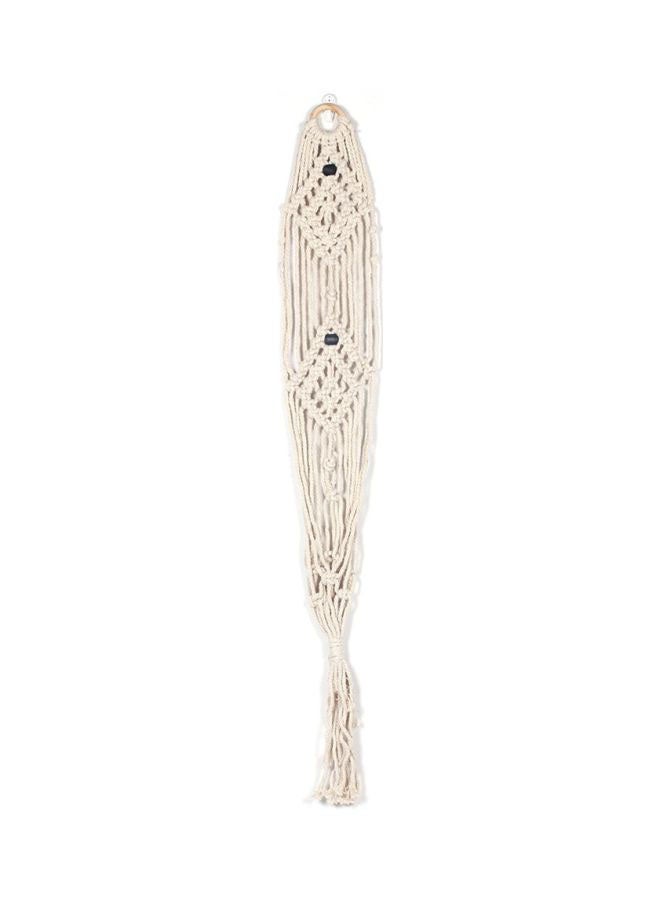 Hand-Woven Bohemian Tapestries Beige 92x8cm  - Image 1