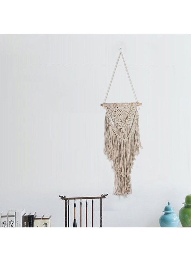 Hand-Woven Bohemian Tapestries Beige 95x35cm  - Image 4