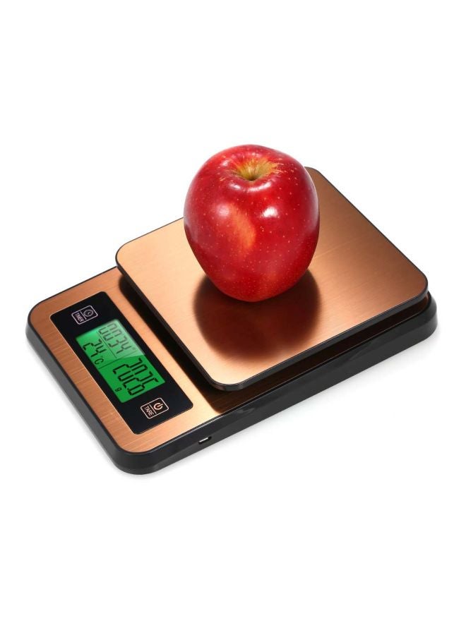 LCD Digital Kitchen Scale With Temperature Stick Brown/Black/White 20x3x14.5cm  - Image 5