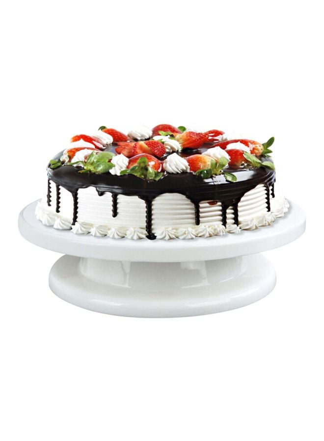 Rotating Cake Turntable White 10.82x2.55inch - Image 2