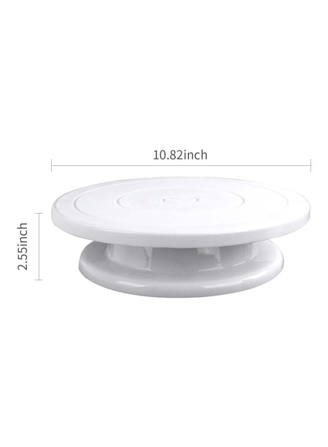 Rotating Cake Turntable White 10.82x2.55inch - Image 4