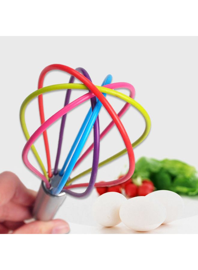 مخفقة بيض من السيليكون فضي/ أحمر/ أخضر 9.84بوصة - Image 5