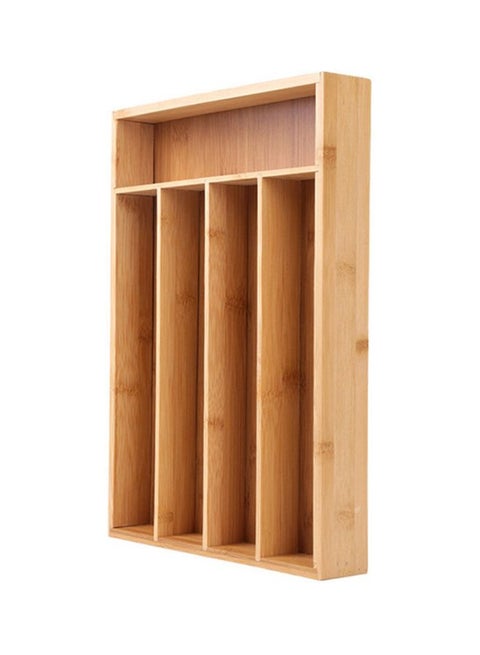 منظم أدراج مكون من 5 أقسام كاكي 37x6.5x26.5سم