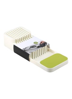 2-Tier Knife Storage Tray White/Green 39.8x14.3x7.5cm - v1602870758/N40885625A_3