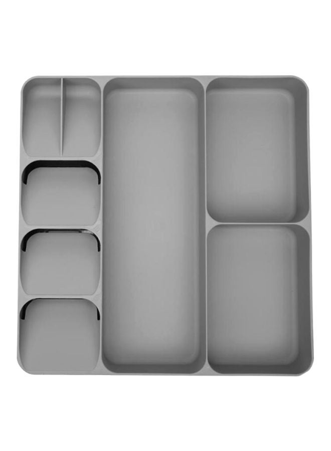 Cutlery Organizer Tray Grey 39.7x5.3x38.4cm  - Image 1