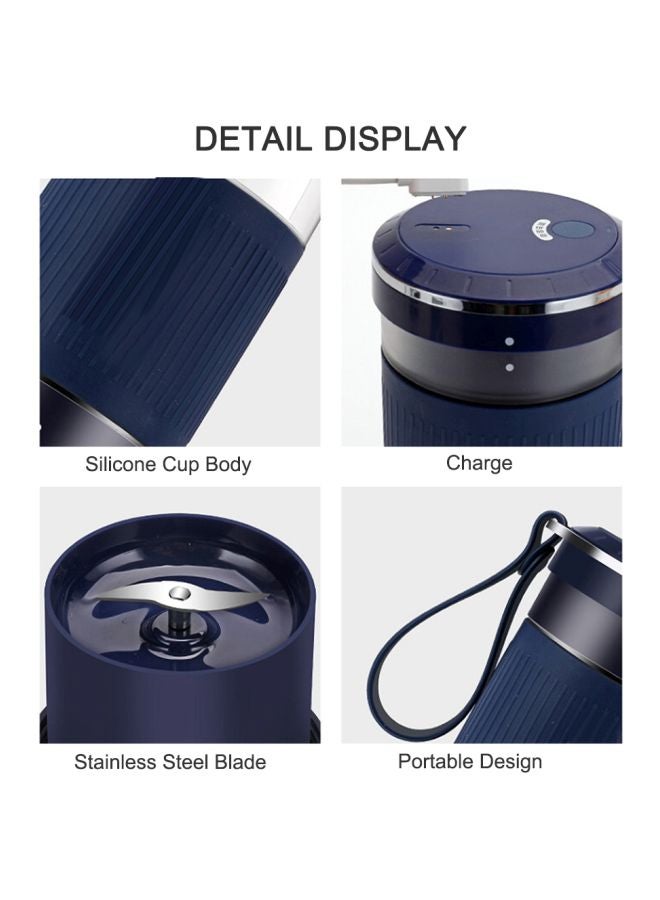 Portable USB Juicer Mixer Blue/Clear 21.5*11.5*11.5cm  - Image 3