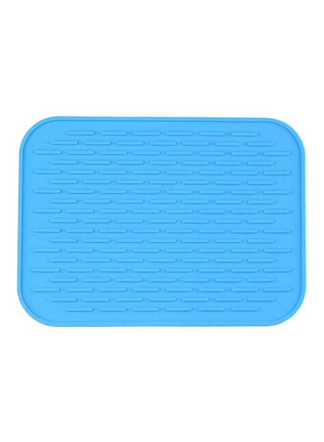 Heat Resistant Non-Slip Table Mat Blue 21.5x15.5cm 