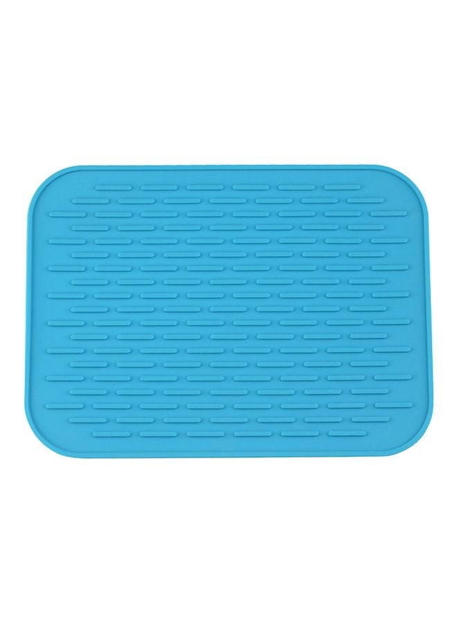 Heat Resistant Non-Slip Table Mat Blue 21.5x15.5cm 