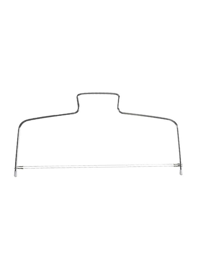 قطاعة طبقات الكيك مزدوجة الأسلاك فضي 32x16سم - Image 1