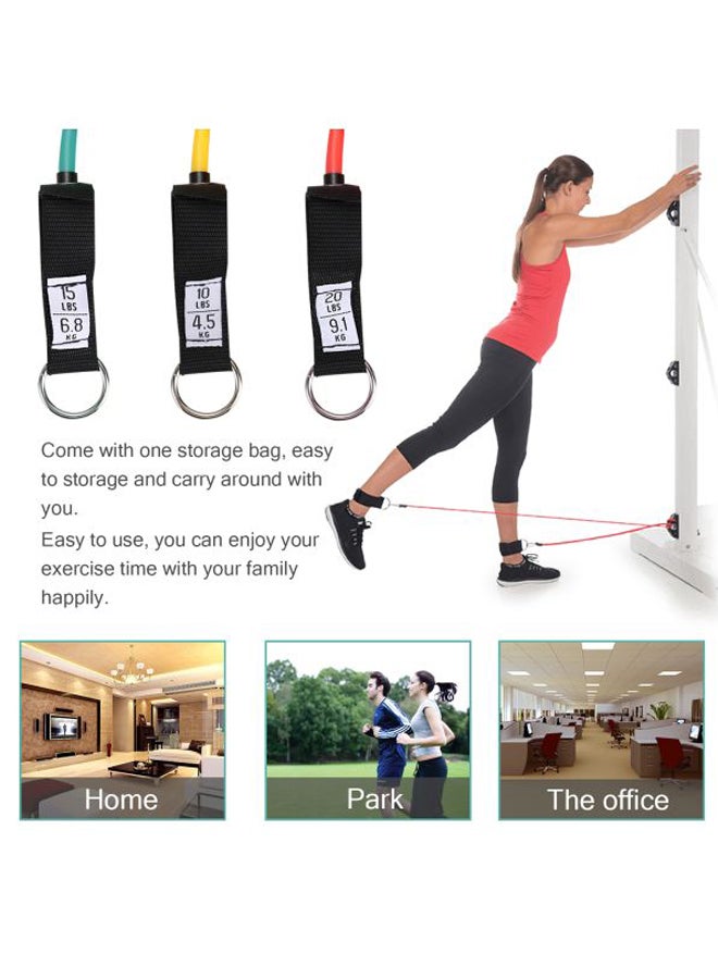 11-Piece Exercise Band Set 22x6x19cm - Image 4