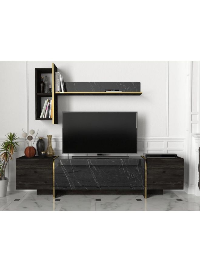 Generic - Veyron TV Bench And Coffee Table Set Beige 284x82.3x92.3cm - Image 1