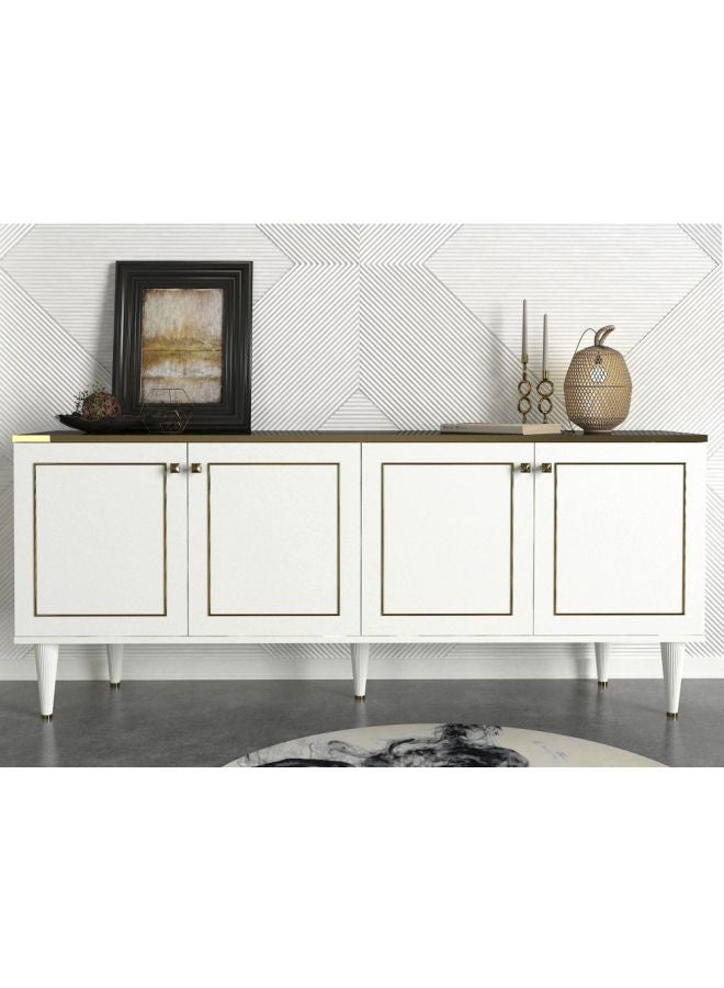 Generic TV Table Set White 180x50.5x31.7cm  - Image 4