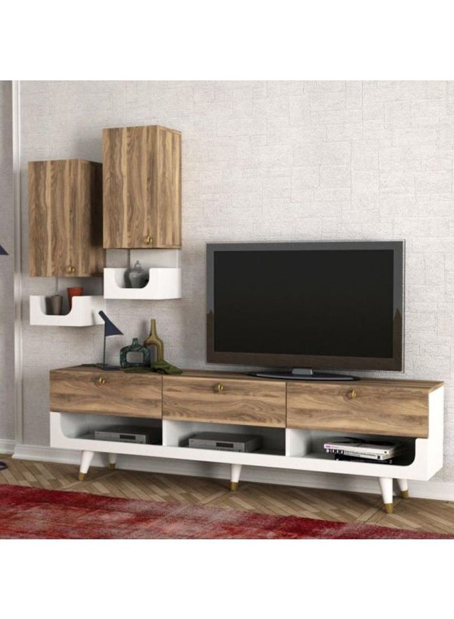 طاولة تلفزيون بني 181x31.3x51.8سم - Image 4