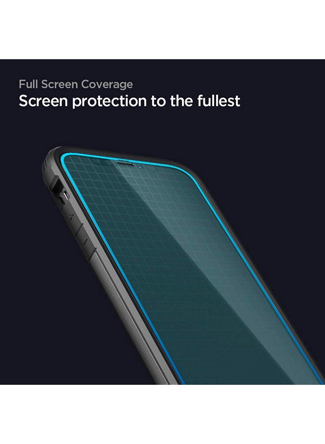 Spigen - GLAStR Align Master [2 Pack] designed for iPhone 12 Pro MAX Screen Protector (6.7 inch) Premium Tempered Glass - [Full Cover] Clear - Image 1
