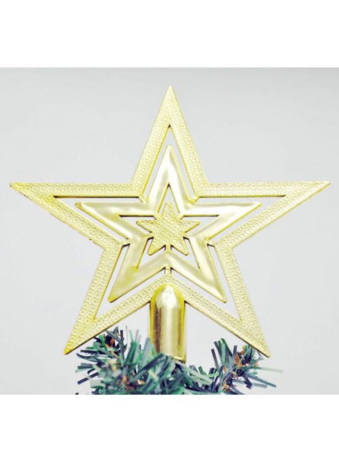 Decorative Tree Topper Glitter Star Ornament 10cm - Image 4