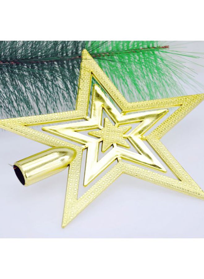Decorative Tree Topper Glitter Star Ornament 10cm - Image 3
